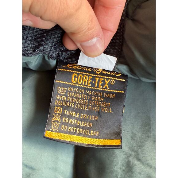 VTG 80s/90s Eddie Bauer Goose Down Ridgeline Gore-Tex Winter Hooded Jacket Large - Picture 6 of 10